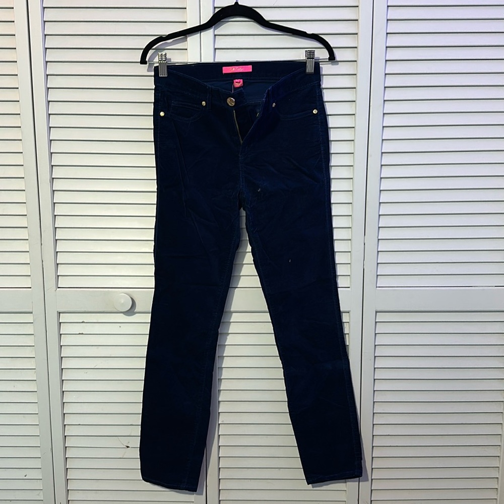 NWT Lily Pulitzer south ocean high-rise plush skinny Luna wash 4